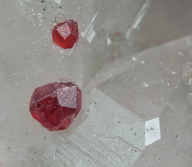 Almandine with Quartz. 