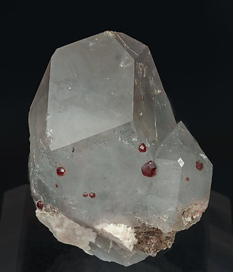 Almandine with Quartz.