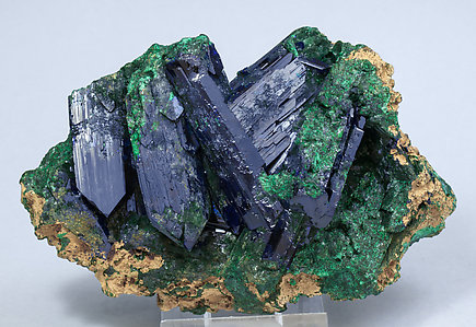 Azurite with Malachite.