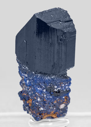 Azurite with Cerussite. Rear