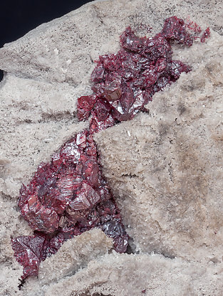 Cinnabar with Quartz. 