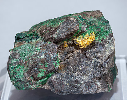 Gold with Malachite. 