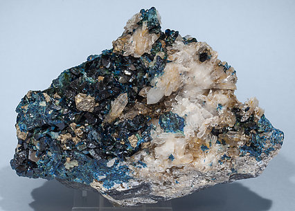 Lazulite with Siderite and Quartz.
