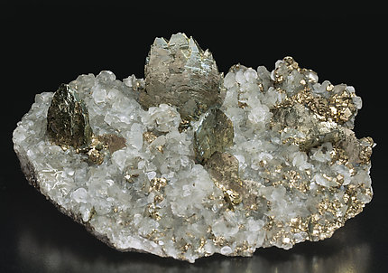Marcasite with Pyrite and Calcite-Dolomite. 
