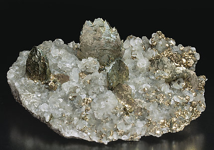 Marcasite with Pyrite and Calcite-Dolomite.