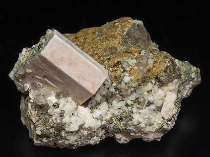 Microcline with Quartz (variety smoky).