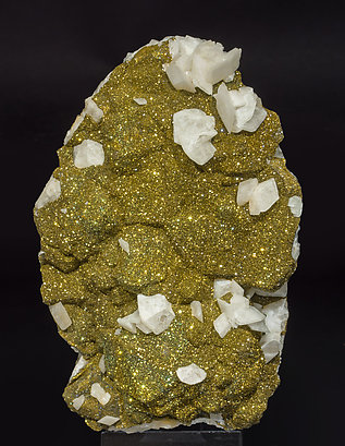 Pyrite with Calcite.