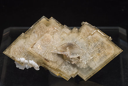 Baryte with Quartz and Pyrite.