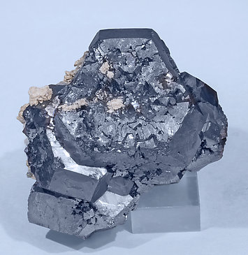 Galena with Calcite, Quartz and Chalcopyrite.