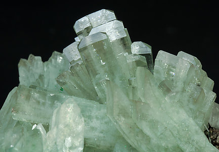 Baryte with Malachite. 