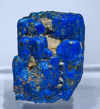 Chalcostibite with Azurite and Malachite. Front