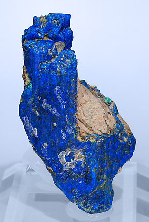 Chalcostibite with Azurite and Malachite.