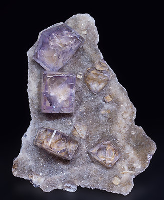 Fluorite with Quartz.