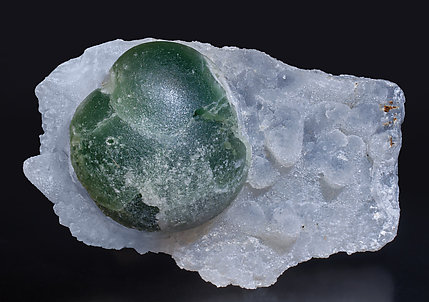 Fluorite with Quartz. Side