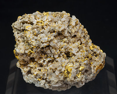Oro con Cuarzo. Vista posterior