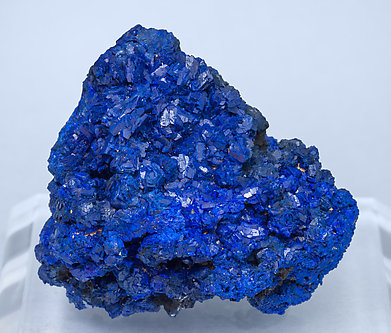 Azurite with Malachite after Cuprite. Rear