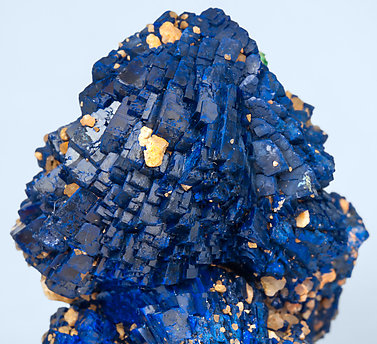 Azurite with Malachite after Cuprite. 