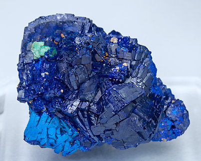 Azurite with Malachite after Cuprite.