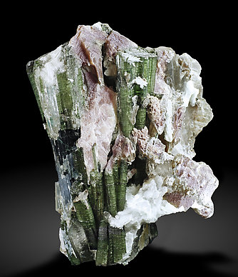 Elbaite with Mica and Quartz. Rear