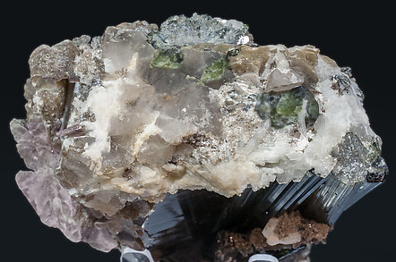 Elbaite with Mica and Quartz. Top