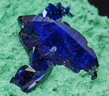 Azurite with Malachite. 