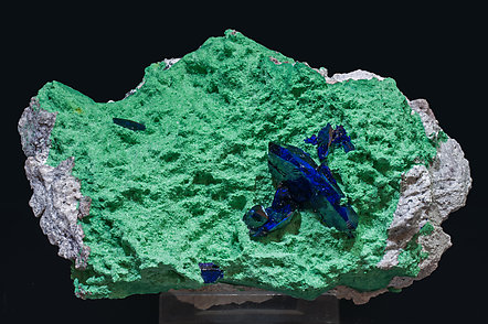 Azurite with Malachite.