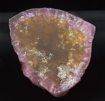 Elbaite (variety rubellite) with Mica and Feldspar. Top
