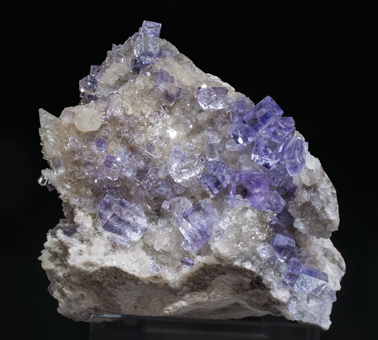 Fluorite with Quartz.