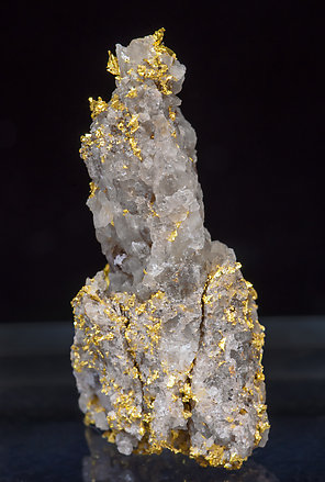 Oro con Cuarzo. Vista lateral
