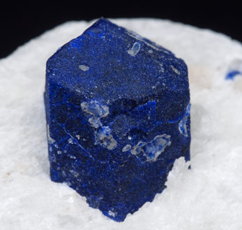 Lazurite (lapis lazuli variety) with Calcite. 