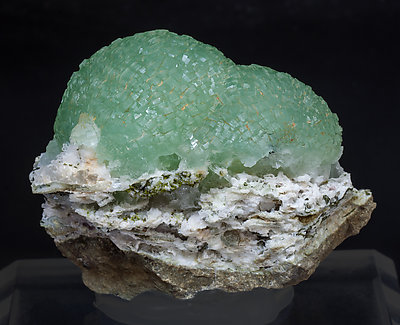 Prehnite with Quartz. Rear