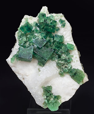 Fluorite with Quartz. 