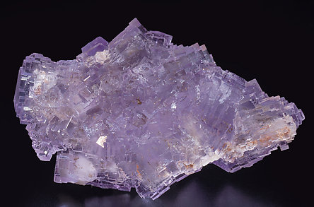 Fluorite with Baryte and inclusions. Rear