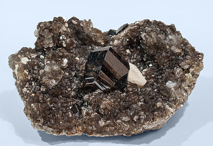 Cassiterite with Feldspar and Muscovite. Side