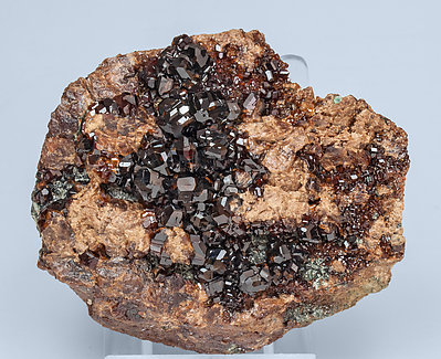 Grossular (variety hessonite) with Chlorite. 