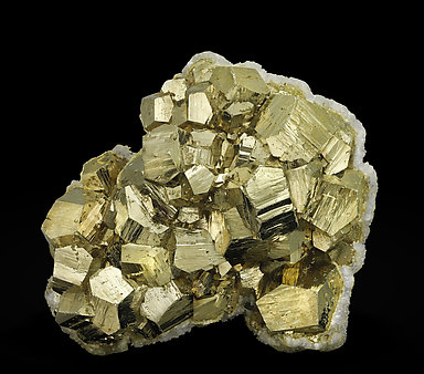 Pyrite with Calcite.