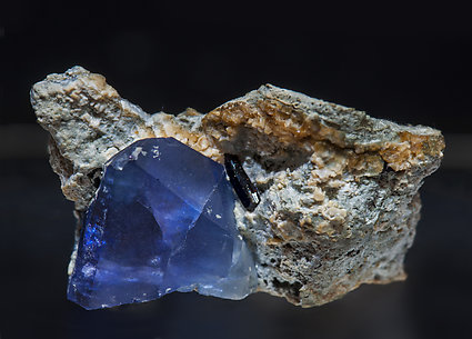 Benitoite with Neptunite.