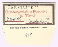 Mimetite (variety campylite)