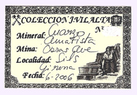 Cuarzo (variedad amatista) con Cuarzo (variedad ahumado)