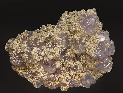 Quartz (variety amethyst) with Siderite. 