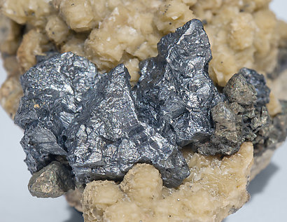 Acanthite with Dolomite. Top