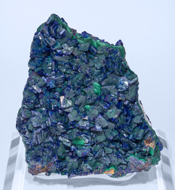 Azurite with Malachite after Azurite.