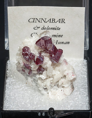 Cinnabar with Dolomite.