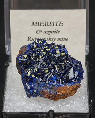 Miersite with Azurite. 
