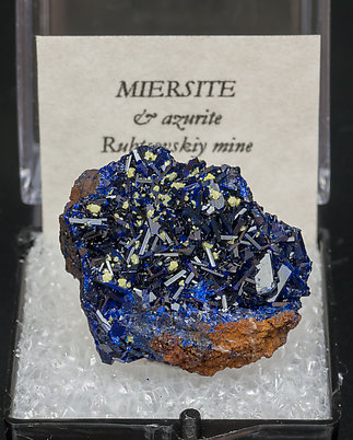 Miersite with Azurite.