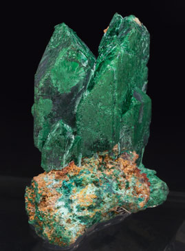 Malachite after Azurite. Side