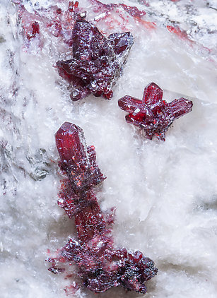 Proustite with Calcite. 