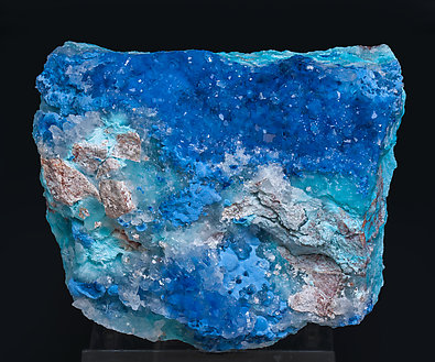 Shattuckite with Quartz and Chrysocolla.