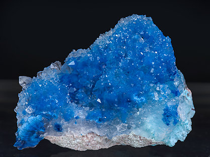 Shattuckite with Quartz and Chrysocolla. 