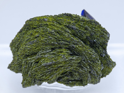 Volborthite with Azurite. Front